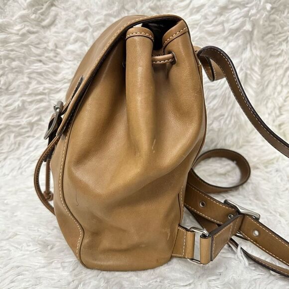 COACH Vintage Light Tan Leather Legacy Drawstring‎ Backpack Bag 9569 small main image 10